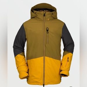 Volcom Mens BL Stretch Gore-Tex Jacket Gold Resin